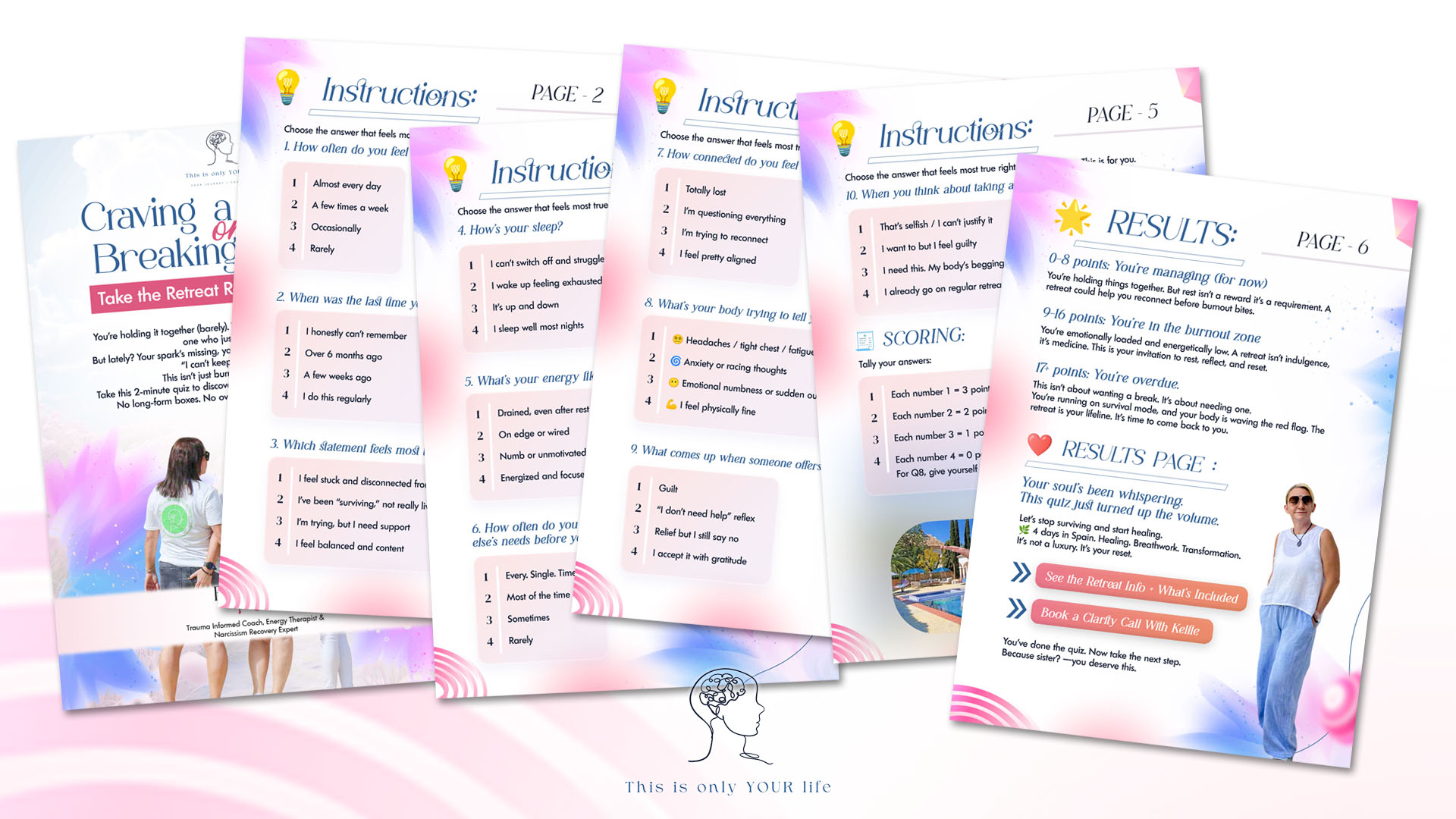 Craving a Break, or Breaking Down - Take the Retreat Readiness Quiz from Kellie Whitby, Therapy & Coaching - ThisIsOnlyyourLife_com